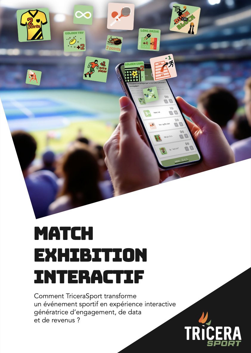 Couverture de la brochure Match Exhibition Interactif TriceraSport