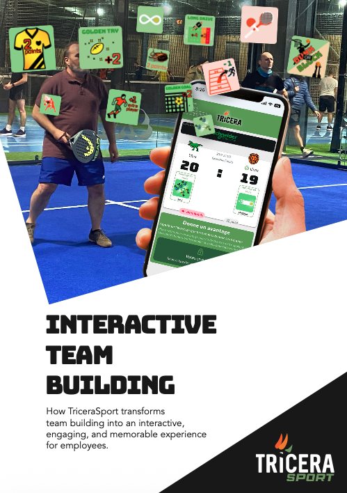 Portada del folleto Team Building Interactivo de TriceraSport