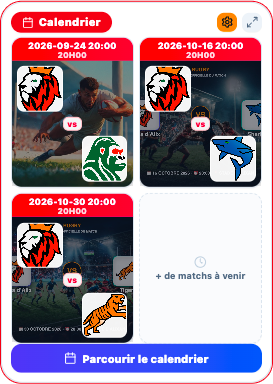 Capture du widget Calendrier