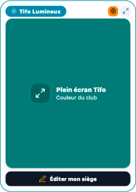 Capture du widget Tifo Lumineux