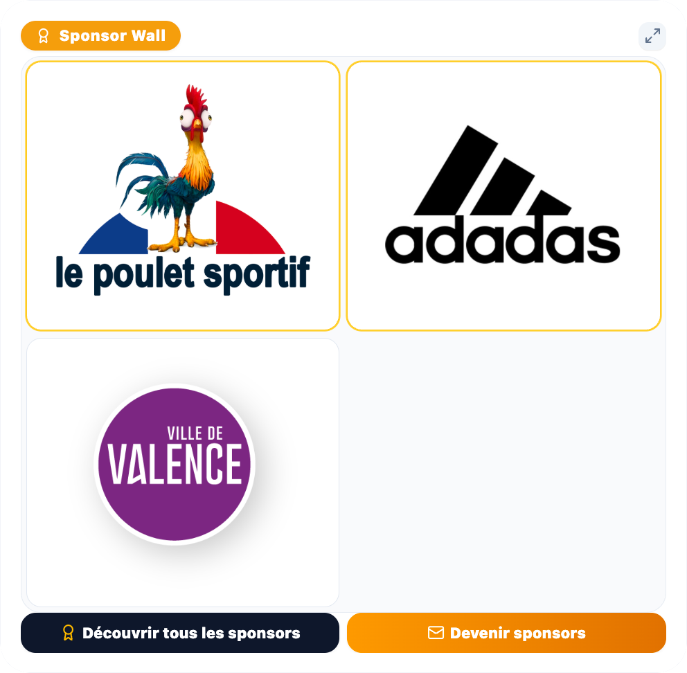 Exemple sponsors Wall