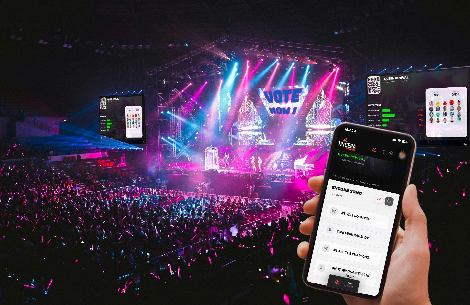 With TriceraShow, spectators become actors in the show